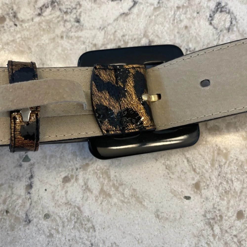 Another lIne inc. leopard print‎ belt